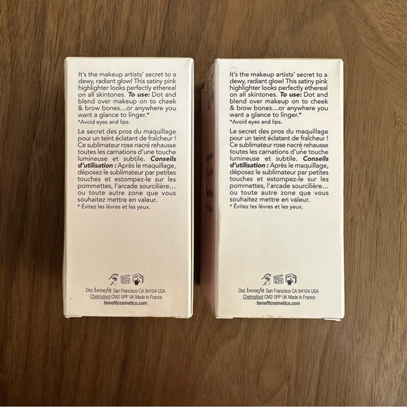 NIB 2 x Benefit High Beam Satiny pink complexion highlighter - Picture 4 of 8